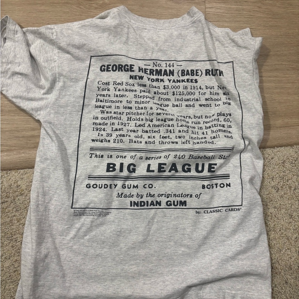 🔥Classic Cards Babe Ruth tee - Picture 2 of 2